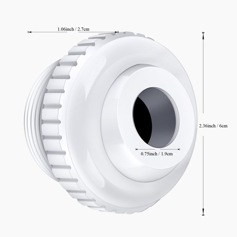 SP1419D 3/4 Inch Pool Jet Nozzles - Directional Flow Eyeball