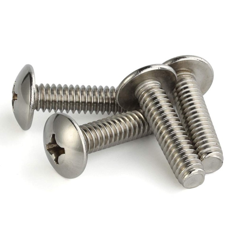 Mellewell #8-32 x 1/2" Truss Head Machine Screws, Full Thread,