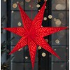 BRUBAKER 60 cm Paper Christmas Star for Hanging - LED