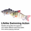 Fishing Lures for Bass Trout 6-segment Hard Body Lures with