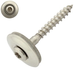 Pack of 50 Spengler Screws with Sealing Washer 20 mm Torx 4.5 x 40 mm DIN 7995 Stainless Steel A2 V2A