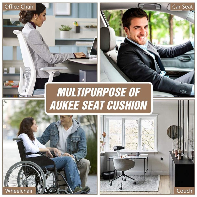 MYFAMIREA Car Seat Cushion Pad 1.2" Thick Comfort Seat Protector