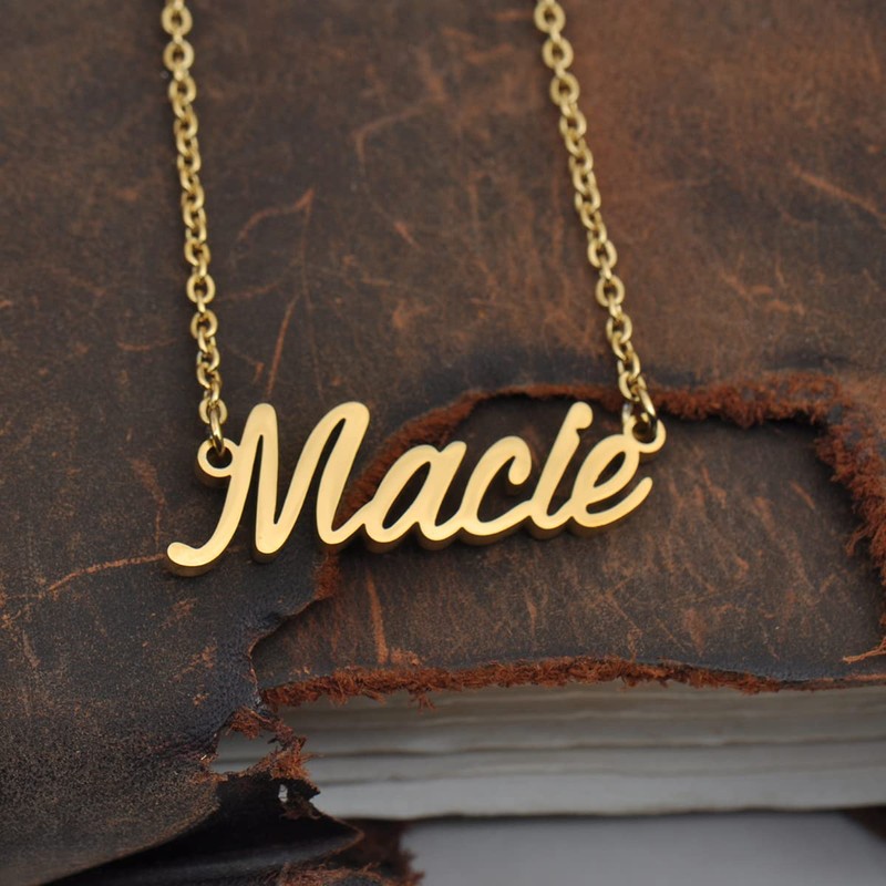 HUAN XUN Unique Made Best Friends Imani Name Necklace for