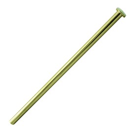 Westbrass D125-03 1/2" x 12" Flat Head Toilet Supply Riser, Polished Brass