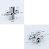 LERT Zinc Alloy Cross Hinge, Invisible Cross Hinge for Folding/Hidden