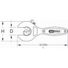 KS Tools 104.5022 Ratchet pipe cutter, 8-23mm
