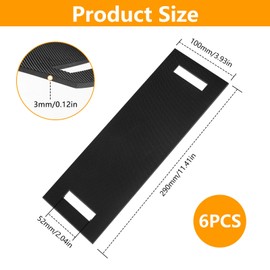 Rubber Edge Protectors for Lashing Straps up to 50 mm Wide 290 x 100 x 3 mm Pack of 6 Rubber Edge Protection Load Securing Setting Straps Webbing Protector Edge Protection Lashing Straps Lorry