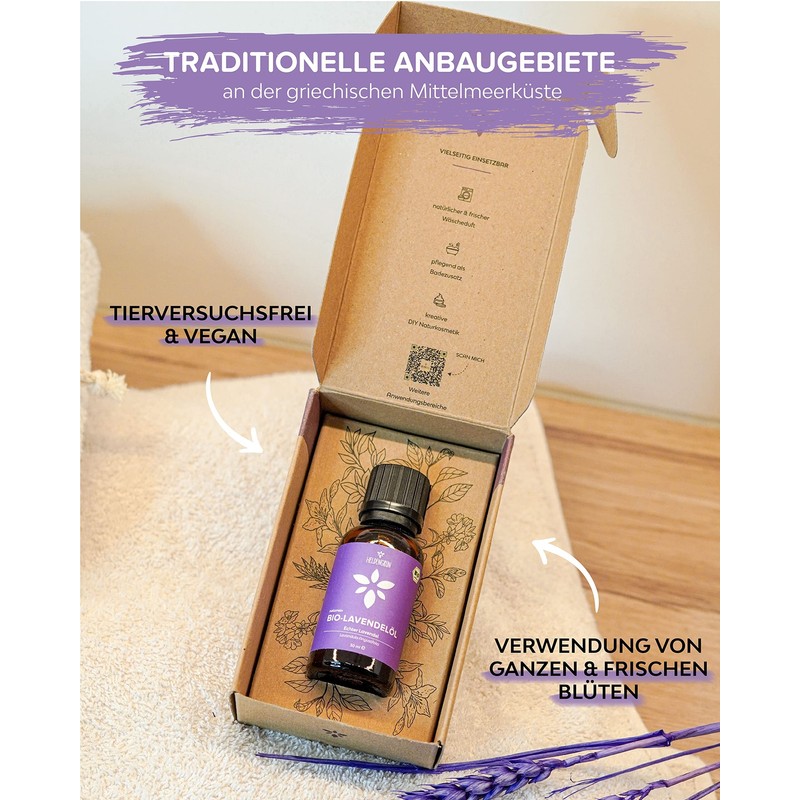 Heldengrün® Organic Lavender Oil Lavandula Angustifolia / Heldengrün® 유기농 라벤더