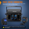 Nilight 4 Gang Rocker Switch Box 4 Holes Panel Detachable