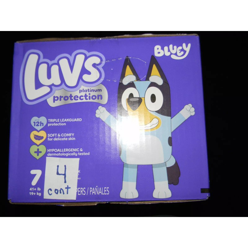 Luvs Sample Luvs ( BLUEY ) platinum Protection Diapers Size