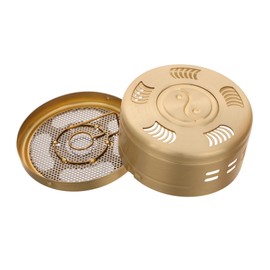 SAFIGLE Portable Adjustable Temperature Copper Moxibustion Box Smokeless Moxa Burner for Home Use Easy to Carry Retro Storage Box for Massaging Therapy for Beginners and Practitioners