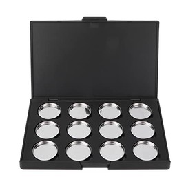 Paleta de Maquillaje Vacía Impermeable de 12 Colores, Paleta de Sombras de Ojos DIY Paleta de Maquillaje Magnética, Paleta de Sombras Mejorada Almacenamiento de Maquillaje Paleta Vacía Extra Grande