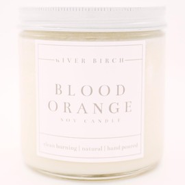 River Birch Candles Blood Orange Scented Candle | Premium, All-Natural, Non-Toxic, Soy Candles | 16oz 90 Hr Burn Time | Cozy Relaxing Gifts for Home
