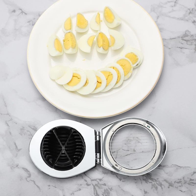 Egg Slicer 2 in 1 Egg Cutting Tool with Stainless