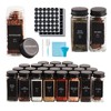 Skiileor 36 Pcs Spice Jars with Label- Glass Spice Jars