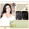 10 Pack Black Bubble Plant Hair Dye,Black Hair Dye Shampoo,Hair