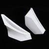 Motorcycle Aerodynamic Winglets Spoiler Wing Universal Modification AccessoryWhite