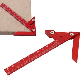 Topyond Centre Gauge 105 mm Aluminium Alloy Ruler Precise Wood Processing Gauge 45° 90° Angle Centre Finder for Accurate Marking for Woodworkers, Centre Finding Gauge