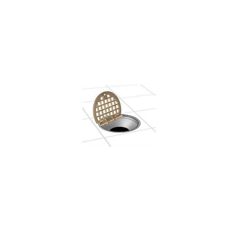 Hinged Floor Drain Grate, 6" Round