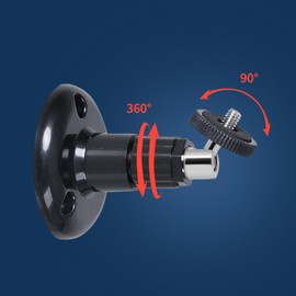 4 Pack JYtrend Wall Mount for Ring Stick Up Cam & Indoor 1st Gen Cam, 360 Degree Swivel Adjustable Mounting Bracket for Wyze V4 V3, for Arlo Pro 4 3 2/Ultra/Light/Go/Essential Security Camera , Black