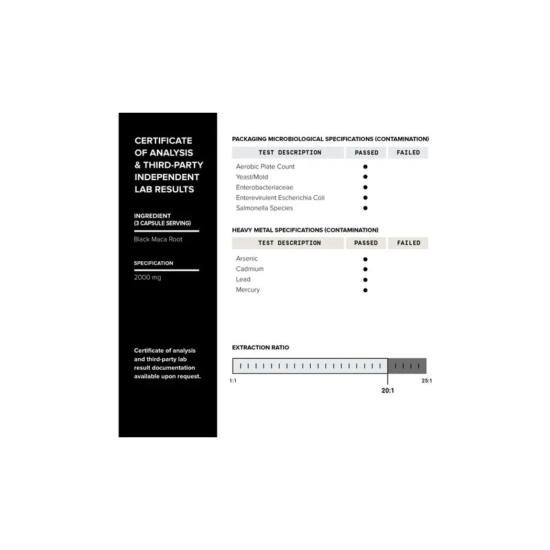 Toniiq Black Maca Root 120 Cápsulas