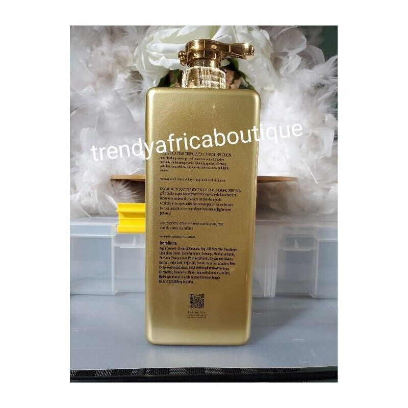 ACTIVE CAVIAR Super Bleacher Shower Gel. 24k Gold & Glutathion