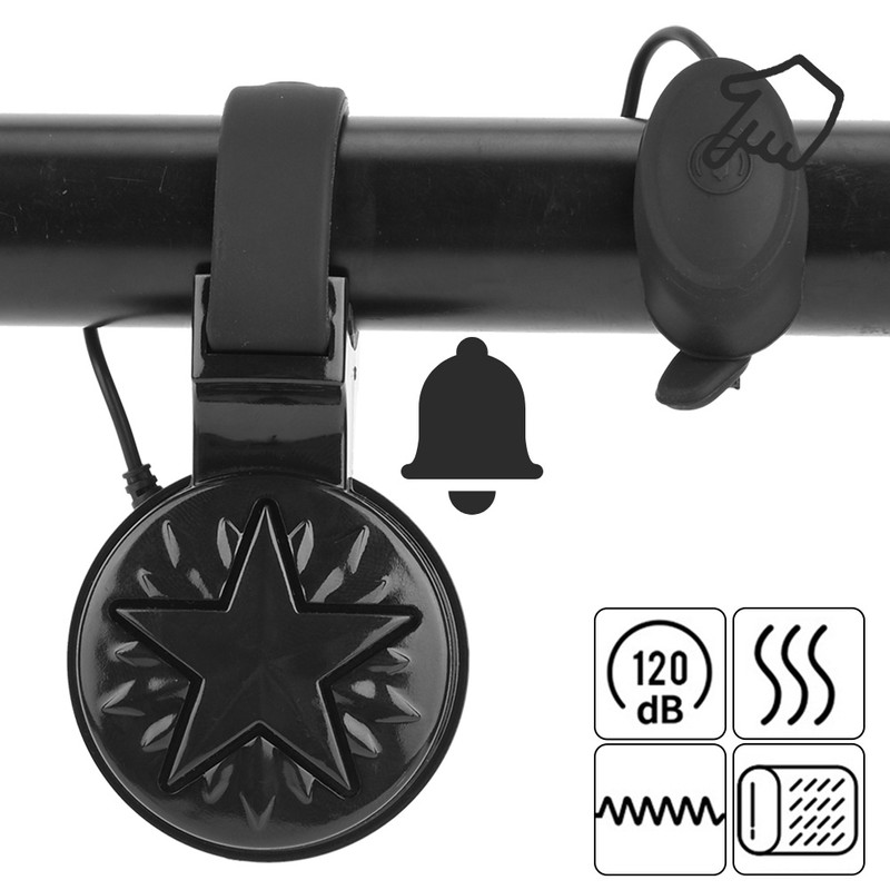 GUB Q-200 Black USB Charging Bicycle Electric Bell Bike 100-120dB