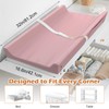JVEOO Vegan Leather Baby Changing Pad, Waterproof & Wipeable Soft