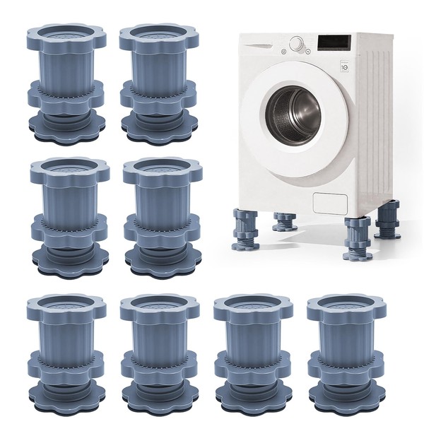 Vibration Damper Washing Machine, Pack of 8 Universal Raising Pads