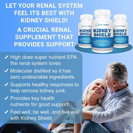 Kidney Restore Paquete de 2 suplementos para el apoyo renal con aceite de pescado y ácidos grasos omega-3.