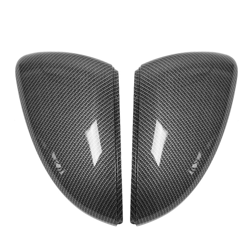2pcs Carbon Fiber Style Rearview Wing Mirror Cover Cap