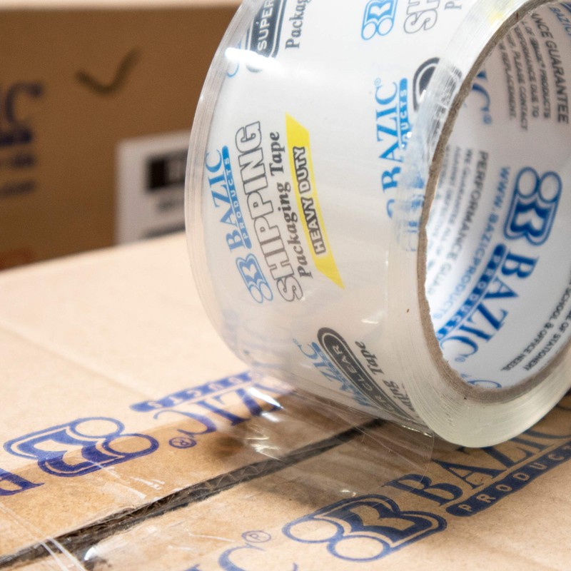 BAZIC Super Clear Heavy Duty Packing Tape 1.88" x 54.6