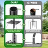 Upgraded Heavy Duty Bird Feeder Pole, 92 Inch Squirrel Proof