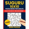 Suguru Puzzle Book - 1000 Hard 10x10 Logic Puzzles (Tectonic
