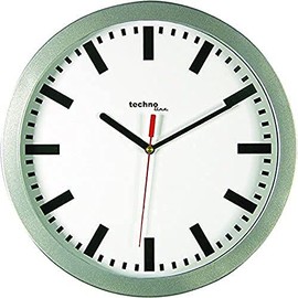 Technoline WT 7800 Matte Silver Effect Wall Clock