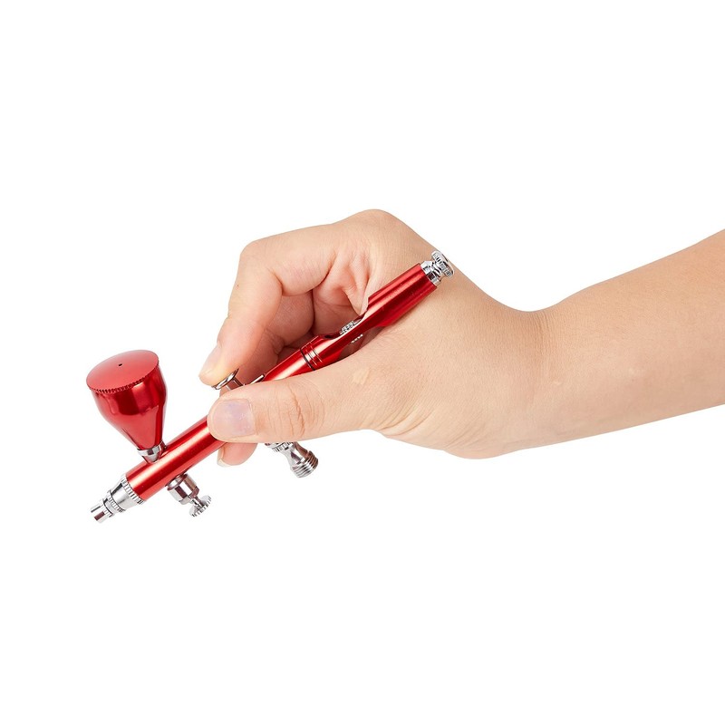 HUBEST New Professional 0.2mm/0.3mm/0.5mm Dual Action Airbrush Kit Spray Paint
