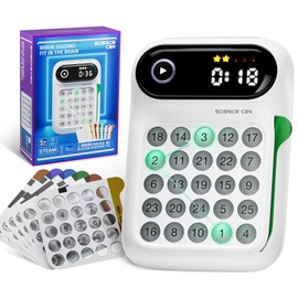 Science Can Speed Number Games, 3 in 1 Handheld Games for Kids, STEM Toys with 100 Challenges for Ages 5+, Autism Sensory Toys, Birthday Gifts for Boys & Girls 5 6 7 8 Years Old