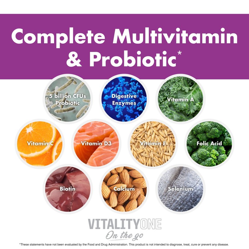NutraOne VitalityOne On The Go Complete Multivitamin, Probiotic and Enzyme