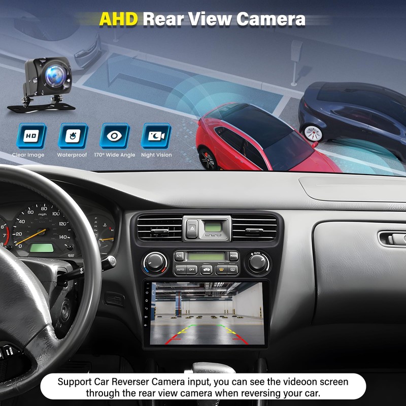 9" Android 13 Double Din Car Stereo w/Carplay Android Auto