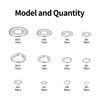 348 Pcs Stainless Steel Washers: 175 Pcs Flat Washers Penny