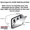 Driver Side Mirror Replacement Glass with Adhesive Pads for 2011-2014