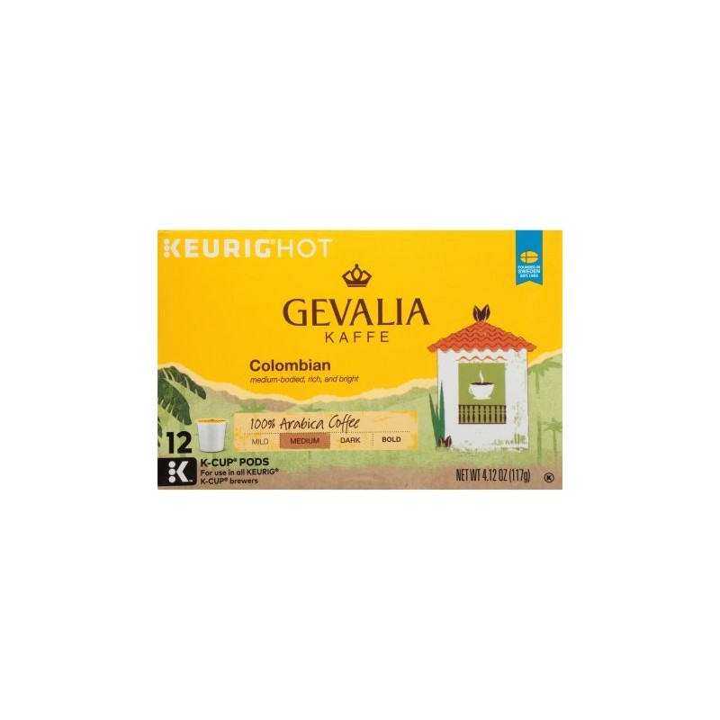 PACK OF 3 - Gevalia Colombian Coffee K-Cup Pods 12