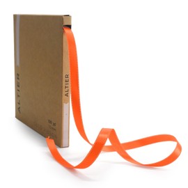 Altier Double Face Satin Ribbon 3/8 inch x 100 Yards Orange for Gift Wrapping Wedding Bouquet Invitation Party Christmas Holiday