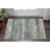 Homeroots 2' X 3' Green And Blue Geometric Distressed Area