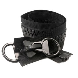 Zipper Double Sided Zipper Length 50-200cm Extra Large Resin Zipper with Slider Black Extra Large Zipper Double Sided Open DIY Handmade Sewing Jacket Noren Handmade Clothing Craft Repair Bag (Black