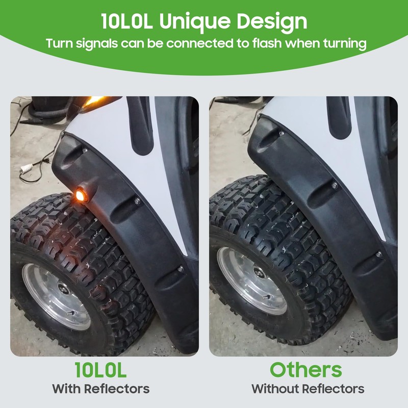 10L0L Golf Cart Fender Flares for Yamaha Drive G29 2007-2016