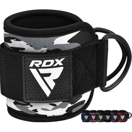 RDX Ankle Straps for Cable Machines Resistance Bands Attachment, 7mm Neoprene Padded 10”x4”, Gym Wrist Cuff Women Men Home Fitness, Weight Lifting D-Ring Booty Leg Workout Curls Kickbacks Hip Abductor