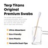 TerpTitans Original - Stiff Bamboo Cotton Swabs, 1200 Count —