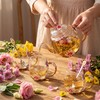 Maxdot 5 Pcs Floral Glass Tea Set, 51 oz Daisy
