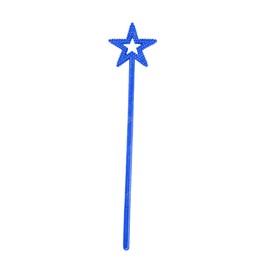 MYUBWTF Blue 13 Inches Star Wand Elf baton, Angel Star Magic Wand, Silver Fairy Princess Plating, Silver Stars Stick for Girl's Princess Costume Girl's elf costume